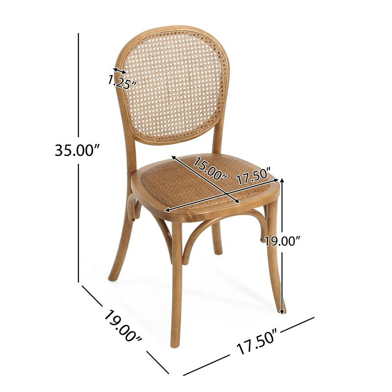 Light Brown Rattan Chair Leisure Chair Office Chair with Round Backrest, Dining Chair Meeting Room Chair Reception Chair