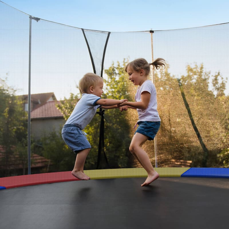 Gymax 14FT Trampoline Spring Cover Universal Trampoline Replacement