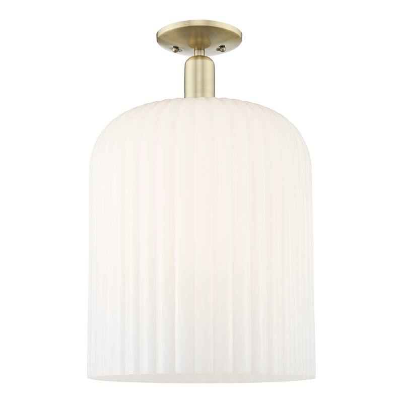 Innovations Lighting Downtown Urban - Bridal Veil - 1 Light 12" Semi-Flush Mount Light