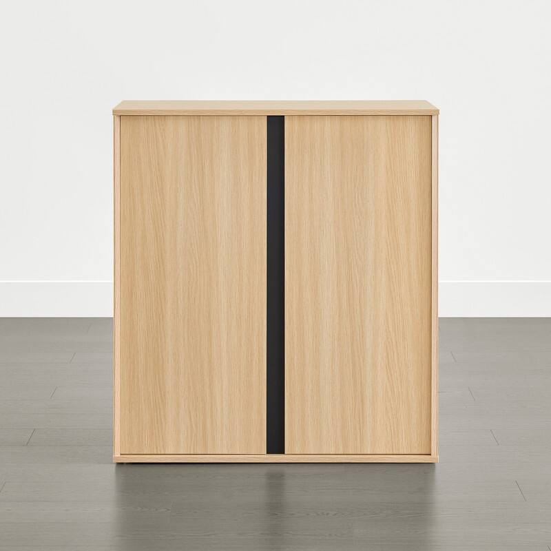 Spruce & Spring 31.5" Modern Industrial Sideboard Cabinet Storage Cabinet