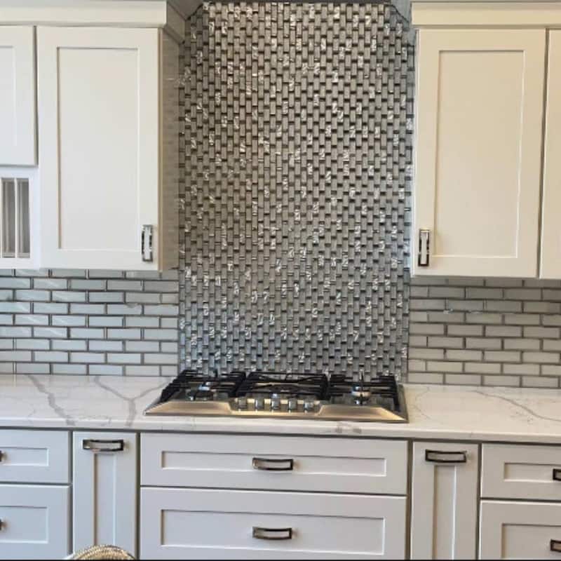 Athena 2x6 Glossy Glass Subway Mosaic Tile - Wall, Backsplash