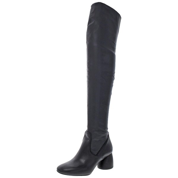 kenneth cole black leather boots