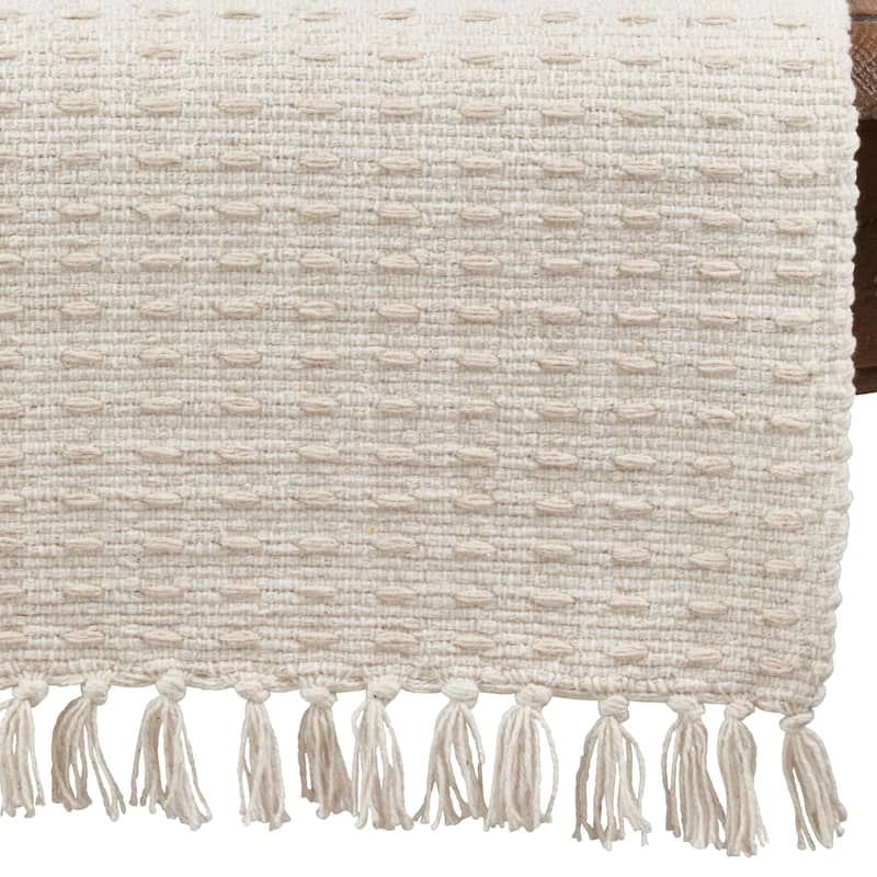 Dashed Woven Long Table Runner
