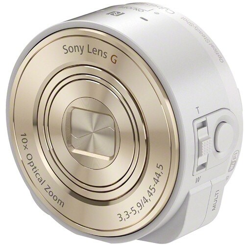 Sony DSC-QX10 Digital Camera Module for Smartphones (White) (International Model)
