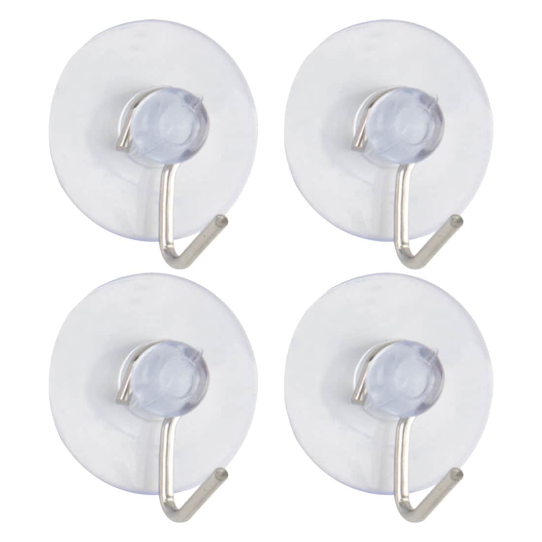 Suction Cup Hooks 1Dia Removable Metal Hook Vacuum Hooks Hangers - Clear -  On Sale - Bed Bath & Beyond - 32864687