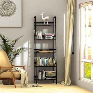 5 Tiers Bookcase, Modern Open Book Case for Bedroom,Living Room - Bed ...