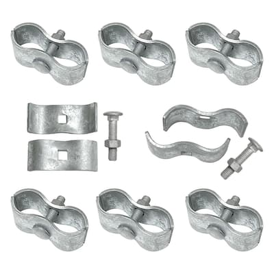 1-3/8 in. Chain Link Fence Panel Clamps,Set of 8 - 8 pack
