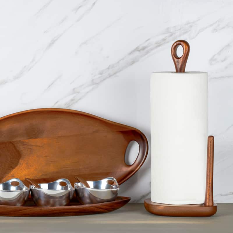 Nambe Portables Acacia Wood Tray - 18" x 9.5" x 2"