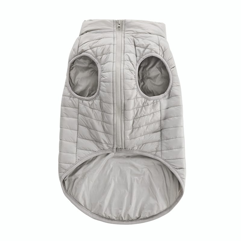 Monty Puffer Jacket In Silver /Size :Large - Large