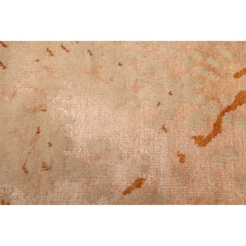 ECARPETGALLERY Hand-knotted Legacy Light Khaki Silk, Wool Rug - 5'5 x 7'10