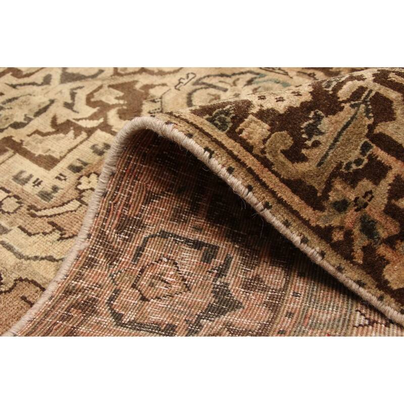 ECARPETGALLERY Hand-knotted Sarabi Brown Wool Rug - 7'0 x 10'11