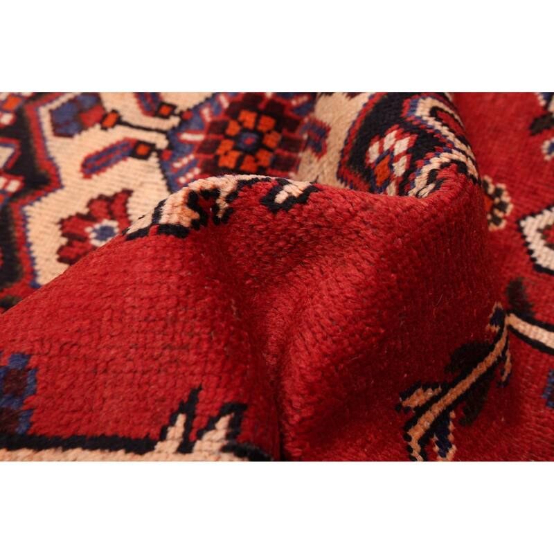 ECARPETGALLERY Hand-knotted Andelz Red Wool Rug - 4'0 x 7'3
