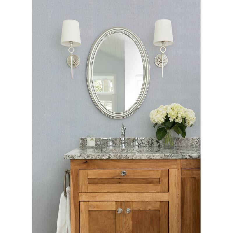 Advantage Natural Linen Light Grey Textured Wallpaper