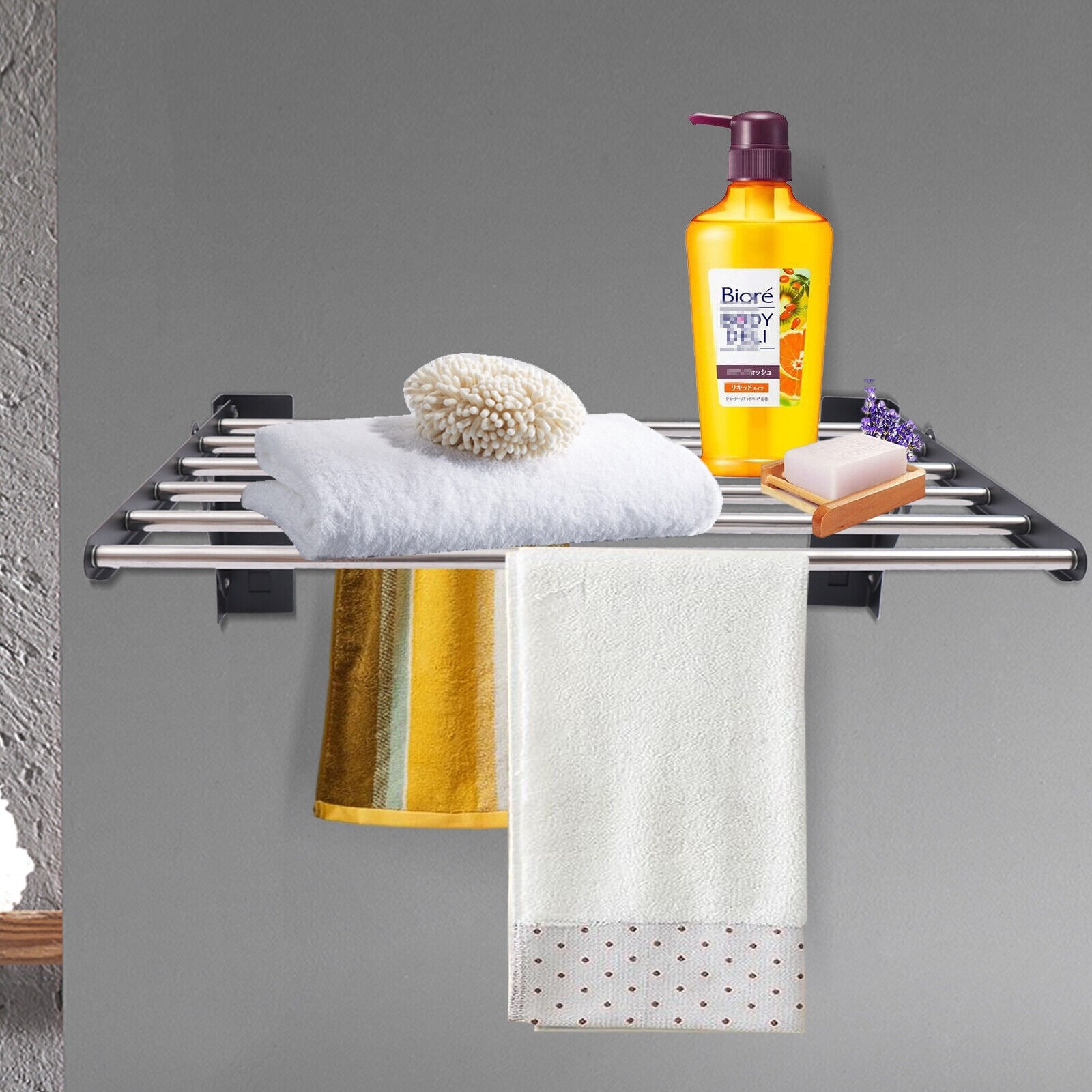 Cloth hanging deals stand for bathroom