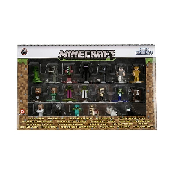 minecraft nano metalfigs die cast metal mini figure 20 pack multi