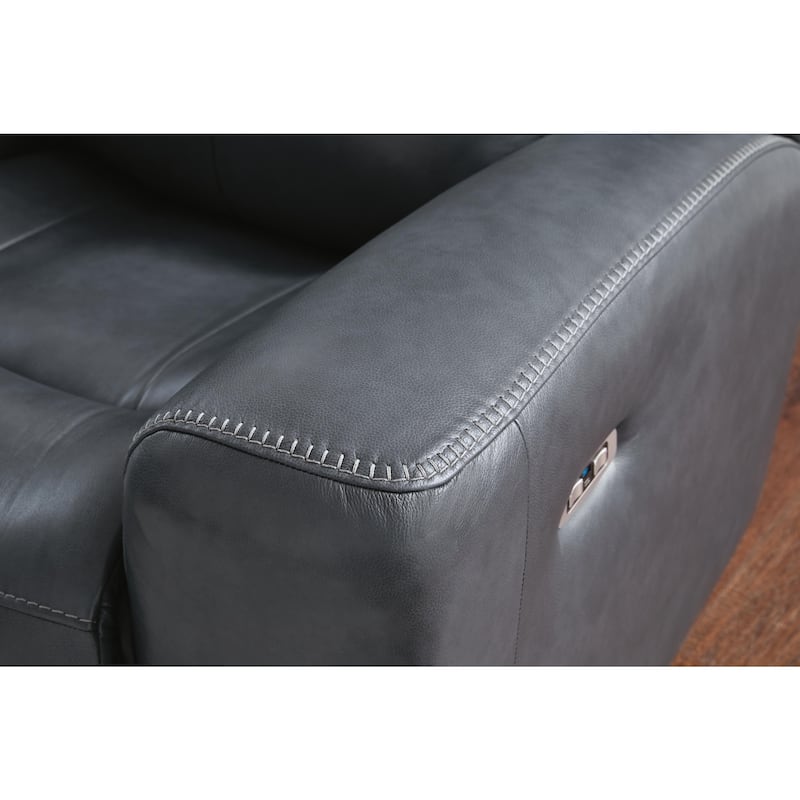 Signature Design by Ashley Mighty Moves Gray Power Recliner