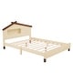 preview thumbnail 30 of 53, Platform Bed with House-shaped Headboard and Motion Activated Night