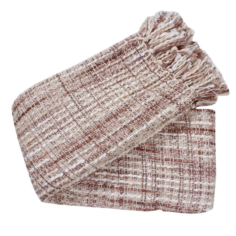 Florence Luxury Throw Blanket 50x60 Soft Cozy Throw for Sofa and Bed.