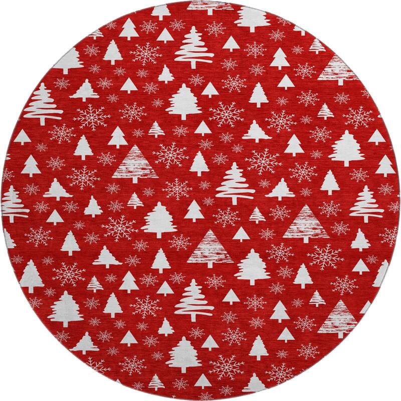 Premium Washable Super Soft Christmas Tree Mayfield Rug