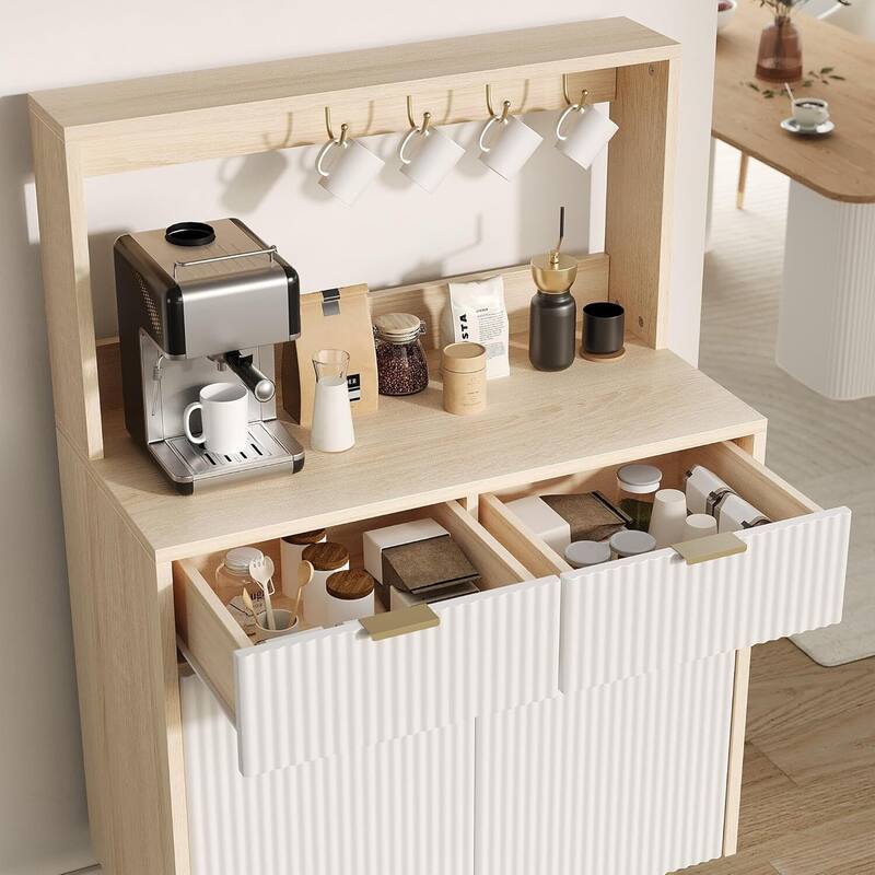Modern Console Table Sideboard Buffet Cabinet with Storage for Entryway - N/A