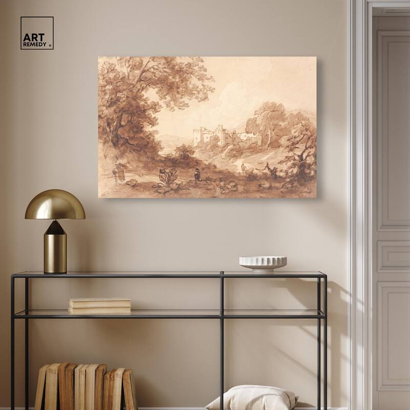 Carew Castle Canvas by Art Remedy, Gallery Wrapped