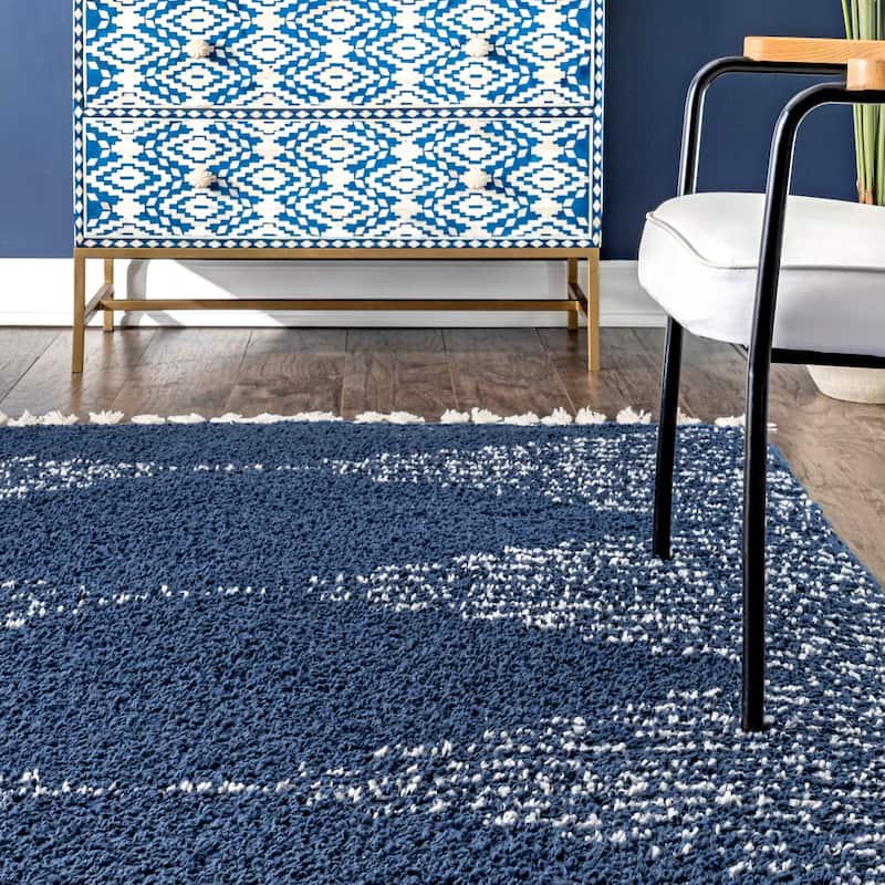 Nuloom Denton Diamond Shag Tassel Area Rug