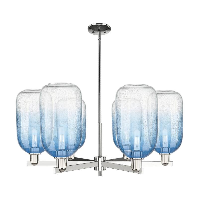 Innovations Lighting Downtown Urban - Brookhaven Cloche - 6 Light 24" Stem Hung Chandelier