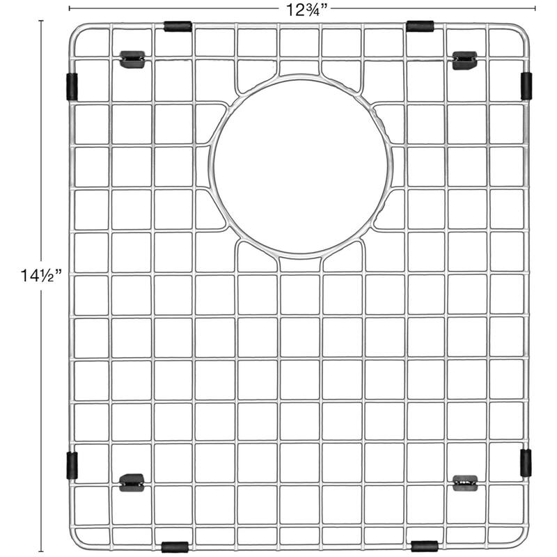 Karran USA GR-6017 12-3/4" L x 14-1/2" W Stainless Steel Basin Rack - Stainless Steel