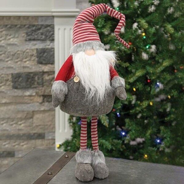 Large Standing Plush Red Gray Gnome Santa 25 high by 9 wide by 5 deep On Sale Bed Bath Beyond 32400736