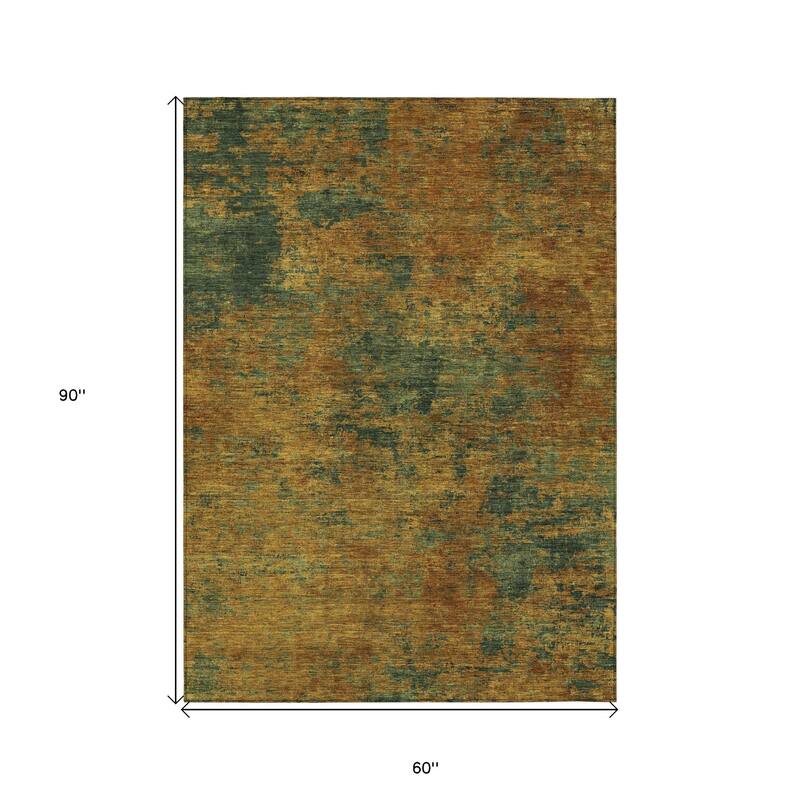 HomeRoots Abstract Transitional Rectangle Outdoor Rug