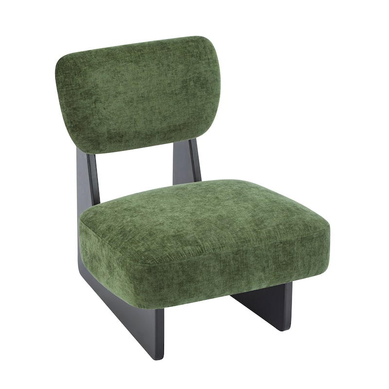 Christopher Knight Home -Vincent Minimalist Polyester Upholstered Lounge Chair （Set of 2）