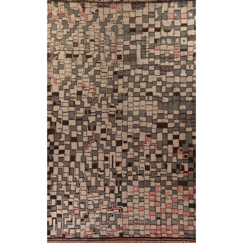 All-Over Plush Moroccan Large Area Rug Handmade Wool Carpet - 11'4" x 18'8"