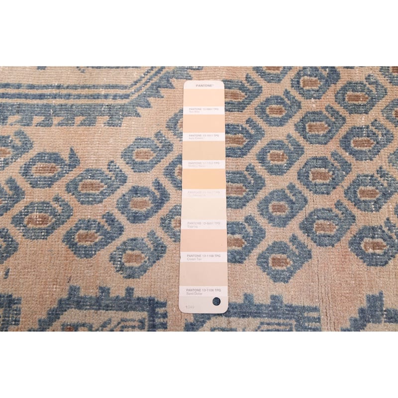 ECARPETGALLERY Hand-knotted Antalya Vintage Beige Wool Rug - 5'2 x 6'7
