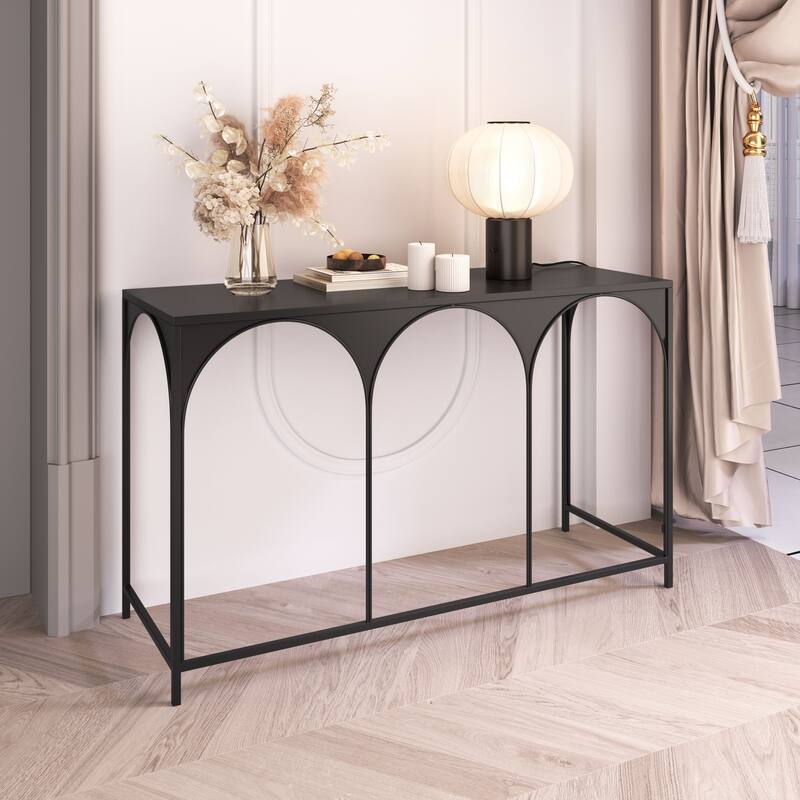Loriet Console Table Black - Black