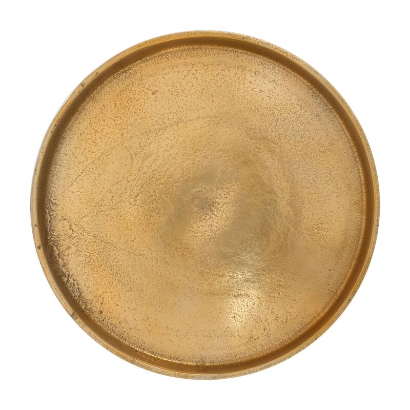 Ben Fox End Table White & Gold