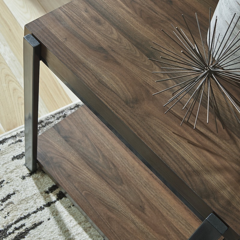 Signature Design by Ashley Trindwick Brown/Gray Table (Set of 3) - 47.25" W x 25.13" D x 18.13" H