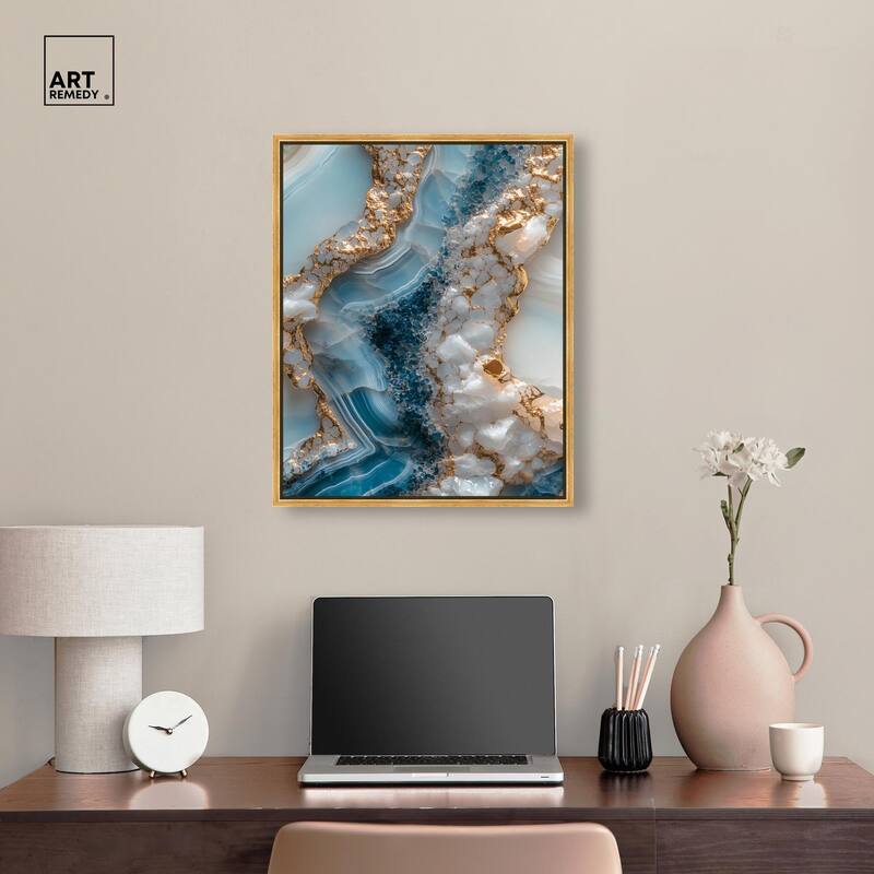 Lapis River Canvas by Art Remedy