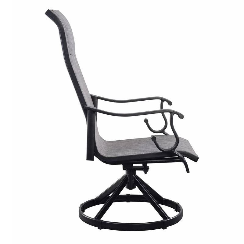 Westin 5pc Aluminum & Padded Sling Swivel Dining Set