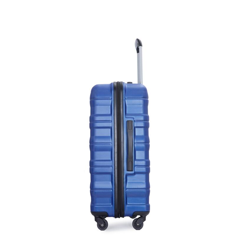 3 Piece PC Expandable Luggage Sets, Modern Lightweight Durable Suitcase with TSA Lock, Two Hooks and Spinner Wheels
