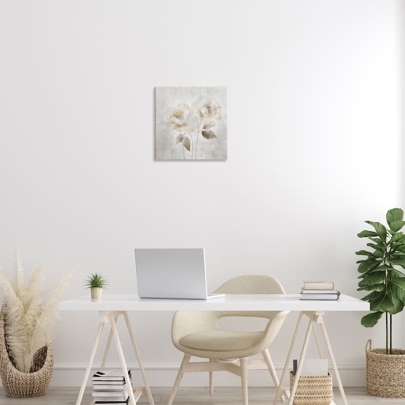 Stupell Contemporary Muted Blossoms Canvas Wall Art Design By Irene Weisz