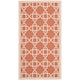SAFAVIEH Courtyard Lawanda Trellis Indoor/ Outdoor Waterproof Patio Backyard Rug - 2' x 3'7" - Terracotta/Beige