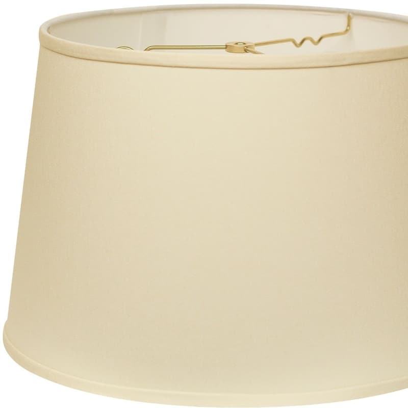 16" Ivory Rounded Empire Slanted No Slub Lampshade - 16" L x 16" W x 10.5" H