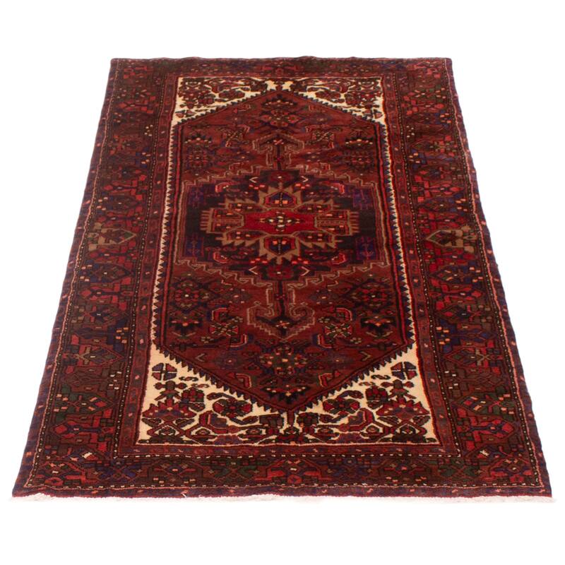 ECARPETGALLERY Hand-knotted Andelz Red Wool Rug - 4'4 x 7'9