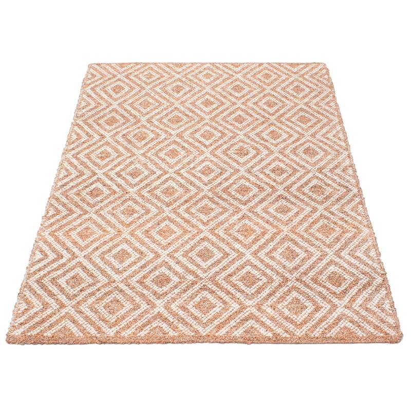 ECARPETGALLERY Braid weave Sienna Copper Wool Rug - 5'2 x 7'11