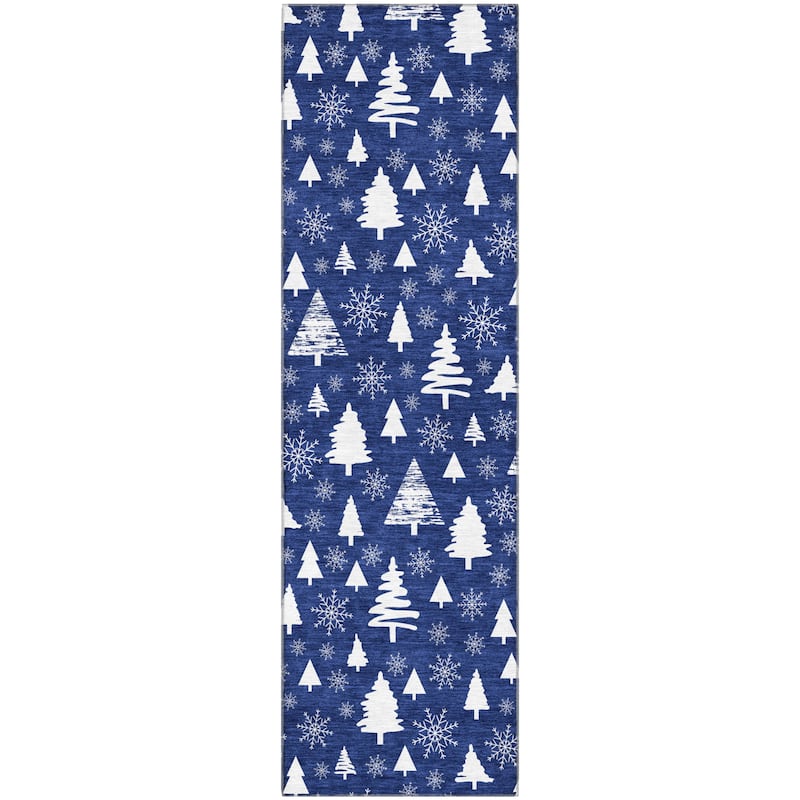 Premium Washable Super Soft Christmas Tree Mayfield Rug