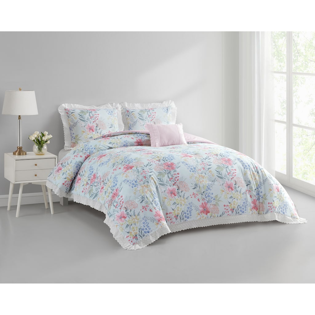 Shane 4 Piece Reversible Comforter Set