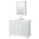 Option White / White Quartz Top / Brushed Gold Hardware