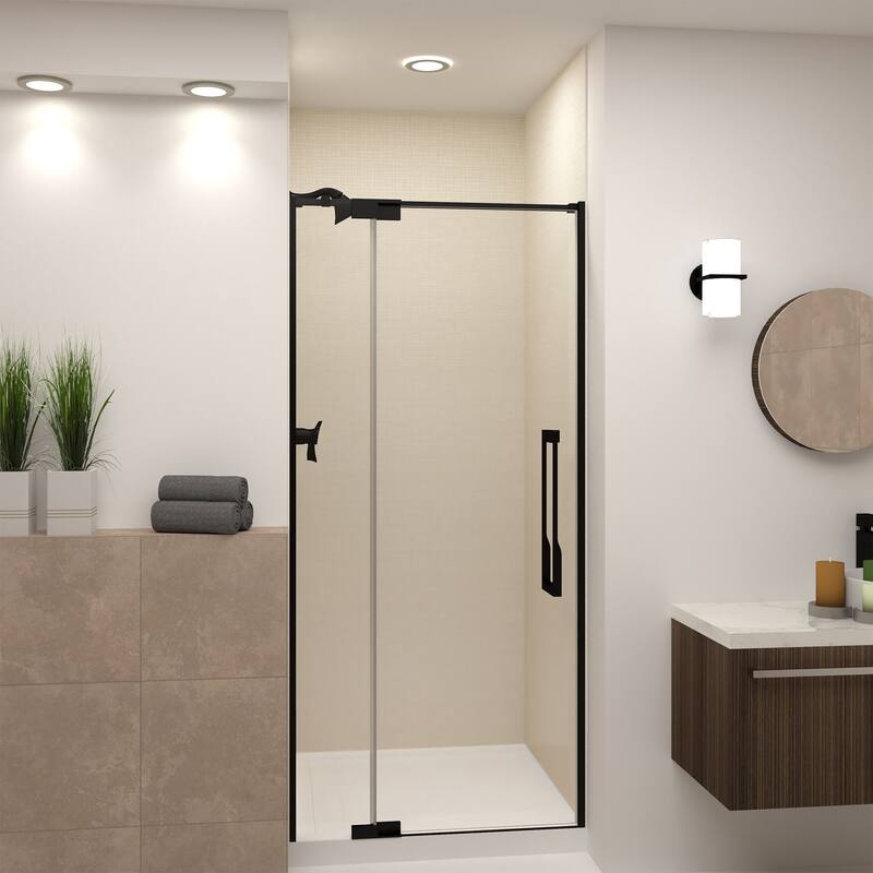 Transolid IPD367610C-J 76" High x 36" Wide Pivot Semi Frameless Shower
