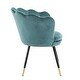 preview thumbnail 34 of 35, Angela Black and Gold Metal Leg Velvet Seashell Accent Chair (Set of 2) by iNSPIRE Q Bold