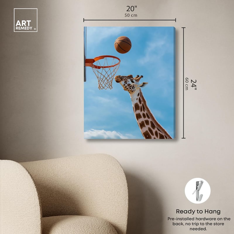 Gentle Giant's Game Canvas by Art Remedy, Gallery Wrapped